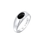 Kuzzoi - kuzzoi bague chevalire hommes mail noir argent sterling 925 party / nouvel an bijoux homme ...