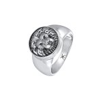 Kuzzoi - bague signet homme lo tendance solide en argent sterling 925 bijoux homme 1 pieces male