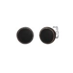 Kuzzoi - boucles d'oreilles de base cercle geo émail 925 argent boucles d'oreilles 1 pieces male Kuzzoi - boucles d'oreilles de base cercle geo émail 925 argent boucles d'oreilles 1 pieces male