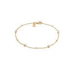 Kuzzoi - bracelet hommes boules chane  billes cristaux de verre taille xirius blanc argent sterling ...