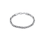 Kuzzoi - chane de base pour hommes en plaqu or 925 en argent sterling bijoux homme 1 pieces male