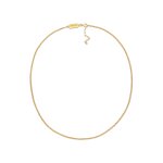 Kuzzoi - chane pour hommes basic fine minimal en argent sterling 925 plaqu or colliers 1 pieces male ...