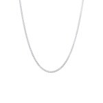 Kuzzoi - chane pour hommes basic fine minimal en argent sterling 925 plaqu or colliers 1 pieces male ...