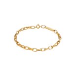 Kuzzoi - chane maille forat ovale solide de base en 925 / 1000 argent massif bijoux homme 1 pieces ...