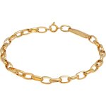 Kuzzoi - chane maille forat ovale solide de base en 925 / 1000 argent massif bijoux homme 1 pieces ...