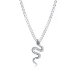Kuzzoi - chane de rservoirs serpent pendentif massif robuste collier homme - (925 / 1000) argent bijoux ...