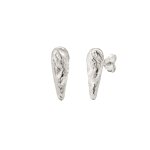 Kuzzoi - clou d'oreilles hommes goutte argent sterling 925 boucles d'oreilles 1 pieces male