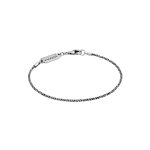 Kuzzoi - collier pour homme avec cordon torsad basic elegant oxyd en argent sterling 925 bijoux homme ...