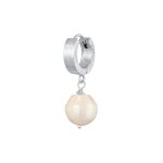 Kuzzoi - crole pour homme single piece avec perle de culture d'eau douce en argent sterling 925 bijoux ...