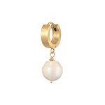 Kuzzoi - crole pour homme single piece avec perle de culture d'eau douce en argent sterling 925 bijoux ...
