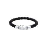 Kuzzoi - cuir fermeture de la bote trend basic lgant bracelet femme - (925 / 1000) argent plaqu or ...