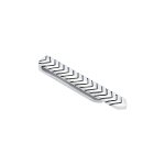 Kuzzoi - pingle  cravate pour hommes - ligne en v oxyde - affaires intemporelles en argent sterling ...