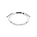 Kuzzoi - hommes bracelet de cheville tendance avec perles de verre heishi en argent sterling 925 bijoux ...
