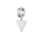 Kuzzoi - hommes crole triangle mat pice unique en argent sterling 925 bijoux homme 1 pieces male