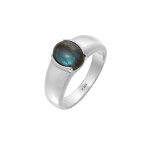Kuzzoi - hommes elgant avec pierre prcieuse labradorite en argent sterling 925 bagues 1 pieces male ...