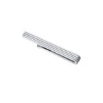 Kuzzoi - hommes pingle  cravate rainures design en argent sterling 925 bijoux homme 1 pieces male