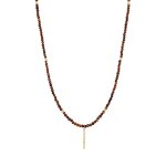 Kuzzoi - hommes pendentif perle lingot avec ?il de tigre en argent sterling 925 bijoux homme 1 pieces ...