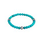 Kuzzoi - hommes perles avec howlite en argent sterling 925 bracelets 1 pieces male