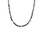 Kuzzoi - hommes perles vintage avec des perles d'agate en argent sterling 925 colliers 1 pieces male