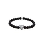 Kuzzoi - homme tte de tigre onyx pierres prcieuses noir 925 argent bijoux homme 1 pieces male
