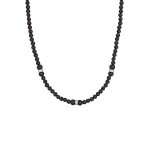 Kuzzoi - hommes vintage surfeur tendance avec des boules de lave en argent sterling 925 colliers 1 pieces ...
