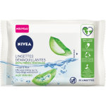 Nivea essentials lingettes dmaquillantes visage&yeux aloe vera bio 100% fibres vgtales paquet de 25 ...