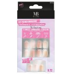 Mb milano - kit de 72 faux - ongles french nail art 72 pieces female