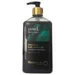 Mineralium - mineralium - gel douche boue noire mer morte - 400ml gel douche unisex