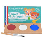 Namaki maquillage de déguisement 3 fards : bleu, rouge, blanc Namaki maquillage de déguisement 3 fards : bleu, rouge, blanc