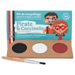 Namaki maquillage de dguisement 3 fards : rouge, blanc, noir