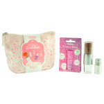 Namaki maquillage de fte trousse coton bio, baume  lvre framboise, pinceau magique argent