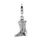 Nenalina - femmes charm bottes western bottes de cowboy en argent sterling 925 charmes et pendentifs ...
