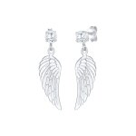 Nenalina - boucles d'oreilles femmes ailes porte - bonheur foi signification avec pierres de zirconium ...