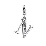 Nenalina - charm lettre pendentif individuel et personnalis en argent 925 sterling pour tous les porteurs ...