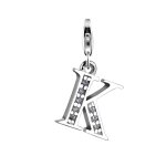 Nenalina - charm lettre pendentif individuel et personnalis en argent 925 sterling pour tous les porteurs ...