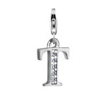 Nenalina - charm lettre pendentif individuel et personnalis en argent 925 sterling pour tous les porteurs ...