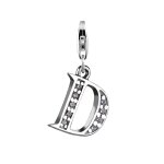 Nenalina - charm lettre pendentif individuel et personnalis en argent 925 sterling pour tous les porteurs ...