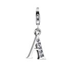 Nenalina - charm lettre pendentif individuel et personnalis en argent 925 sterling pour tous les porteurs ...