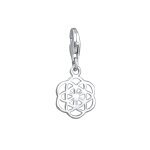 Nenalina - pendentif  breloques ornement fleur de vie en argent sterling 926 charmes et pendentifs 1 ...