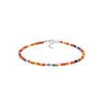 Nenalina - de cheville en agate colorée et perles en argent playful in 925 sterling silver chaînes de ... Nenalina - de cheville en agate colorée et perles en argent playful in 925 sterling silver chaînes de ...