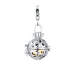 Nenalina - chuchoteur d'anges balle sonore ornement pendentif femme - (925 / 1000) argent charmes et ...