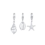 Nenalina - ensemble de charme pour dames Étoile de mer coquille en 925 / 1000 argent massif plaqué or ... Nenalina - ensemble de charme pour dames Étoile de mer coquille en 925 / 1000 argent massif plaqué or ...