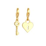 Nenalina - femmes charm coeur cl en argent sterling 925 charmes et pendentifs 1 pieces female