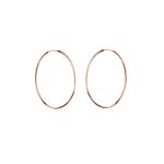 Nenalina - femmes croles basic en argent sterling 925 plaqu or rose 1 pieces female