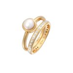Nenalina - femmes perle eternity lot de 2 avec perle de culture d'eau douce en argent sterling 925 bagues ... Nenalina - femmes perle eternity lot de 2 avec perle de culture d'eau douce en argent sterling 925 bagues ...