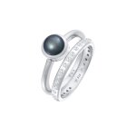 Nenalina - femmes perle eternity lot de 2 avec perle de culture d'eau douce en argent sterling 925 bagues ... Nenalina - femmes perle eternity lot de 2 avec perle de culture d'eau douce en argent sterling 925 bagues ...