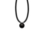 Nenalina - en noir et pendentif avec une perle synthtique blanche de 12 mm filigrane moderne intemporel ...