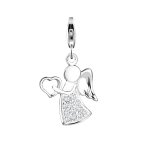 Nenalina - pendentif pendentif  ange avec coeur  pour s, colliers et tous les porte - bonheurs courants, ...
