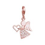 Nenalina - pendentif pendentif  ange avec coeur  pour s, colliers et tous les porte - bonheurs courants, ...