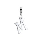 Nenalina - pendentif charm lettre en argent sterling 925 pour tous les s porte - charme et perle actuels ...